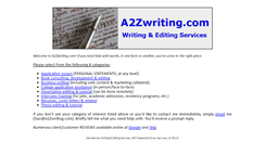 Desktop Screenshot of a2zwriting.com